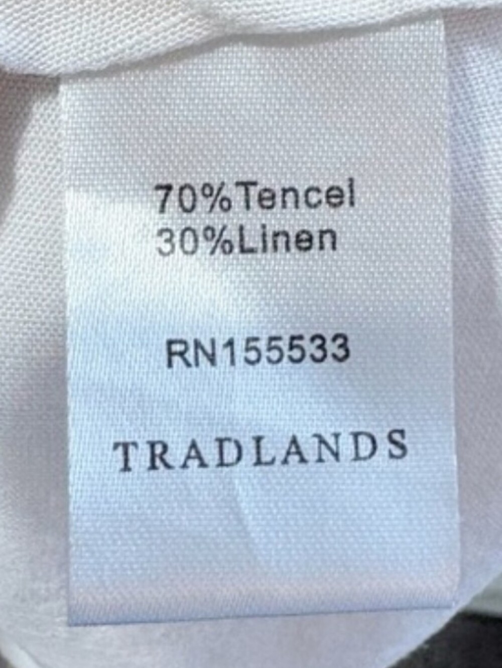 Tradlands Nico Dress Caroline Print Linen Blend Pockets Short Sleeve Women's Xl — image 3 of 6
